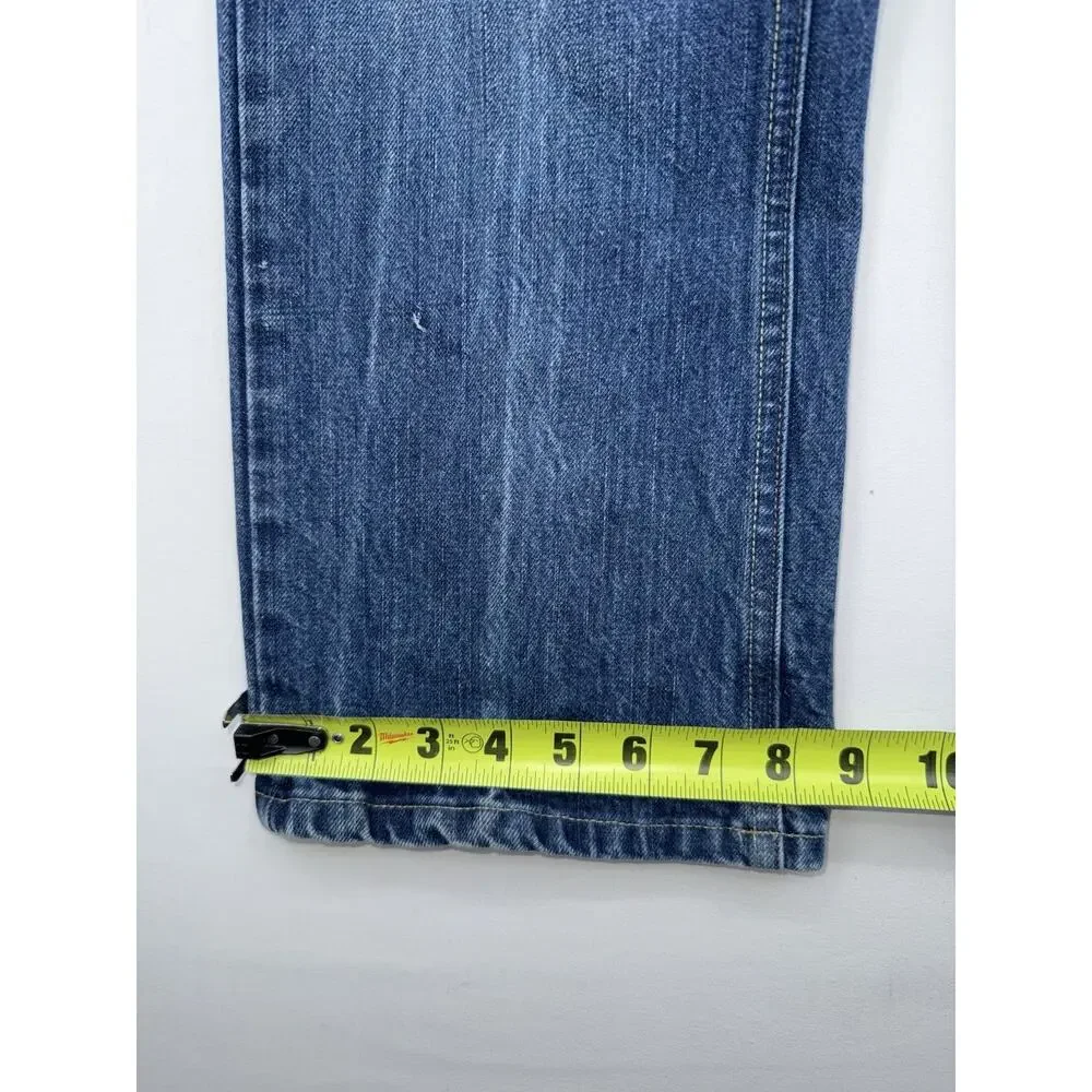 Vtg Y2K Ecko Unltd Jeans Youth 12 Blue Denim Baggy Skate Loose Fit Streetwear